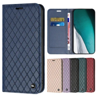 Plaid Embossed New For IPhone13 Leather Case On For Apple IPhone 13 13Case Mini Pro Max 6.1 inches Wallet Flip Cover Phone Bag