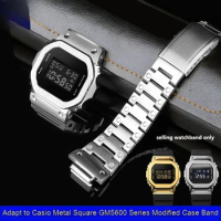 High quality stainless steel strap compatible of Casio 3229 GM-5600 series modified solid precision 