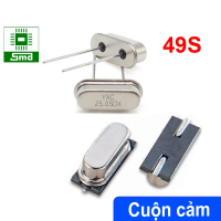Thạch anh 49S 12Mhz 4Mhz 8Mhz 16 20 11.0592 Mhz bộ dao động tinh thể thạch anh HC-49S Các loại Cắm D