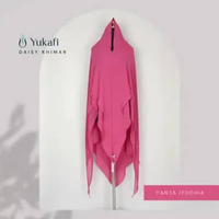 Yukafi - DAISY KHIMAR Hijab Istan Syari Premium Jilbab Pesta Pengajian Haji Umroh Ceruty 2 Layer Jum