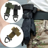 Mountaineering Buckle Outdoor Keychain Tactical Gear Clip Keeper Pouch Belt Keychain Gloves Rope Holder Military Hook Camping