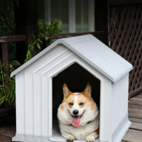 Four seasons universal outdoor dog house cage shed in winter warm pet large dog outdoor dog house rain and cold proof