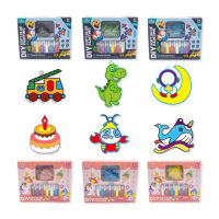 【OhBabyLaugh】免烤膠畫(DIY玩具/早教啟蒙/親子互動/彩繪玩具/彩繪膠畫/冰箱貼/膠畫吊飾)