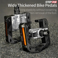 Bicycle Pedals Folding BMX Mtb Road Pedal Cycling Mountain Foot Plat Foldable Anti-Slip Widened Pedal Bike Accessories Parts
