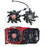 2 fans 4PIN replacement for Colorful GeForce GTX 1660Ti 1650 1660 SUPER graphics card cooling fan RTX 2060 2060SUPER