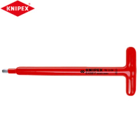 KNIPEX 98 15 08 Screwdriver For Hexagon Socket Screws With T-handle Special Tool Steel Oil Quenched Easy To Operate
