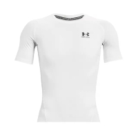 【UNDER ARMOUR】緊身衣 HG Armour 白 男款 運動 內搭 透氣 歐美版型 短袖 短T UA(1361518100)
