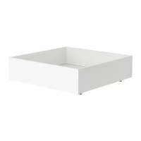 BRUKSVARA 床底收納盒, 白色, 63x62 公分