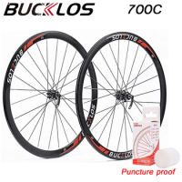 BUCKLOS Carbon Hub 700c Wheelset 130*10mm 100*9mm Road Bike Wheelset 7/8/9/10/11speed Road Bicycle Wheels Rim with Quick Release
