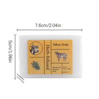 YURHERSU Cross-Border Cow Fat Soap Handmade Soap Face Cleansing Beauty Back Soap Gentle Cleansing Hy