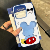 Mickimini cho IPhone 17promax Transparent Blue Điện thoại Case 16 Cartoon 15 Mới 14 Lỗ Lớn 13 Soft C