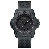LUMINOX 雷明時NAVY SEAL 3500全新海豹2代系列腕錶-黑x黑時標/45m