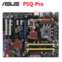 LGA 775 ASUS P5Q Pro Motherboard DDR2 16GB For Intel P45 P5Q Pro Desktop Mainboard Systemboard PCI-E X16 Used 8Mb AMI BIOS Used
