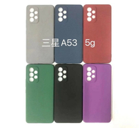 適用三星Galaxy A53 5g 手機殼a53 簡約磨砂純色硅膠防摔保護套新
