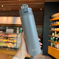 New product 600ml/750ml tyeso thermos bottle with straw stainless steel vacuum flask insulated water