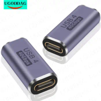 USB C Female to Female Coupler 40Gbps 3.2 OTG Adapter Coupler Extender 8K Video 100W Fast Charging for USB4 Cable Thunderbolt 4