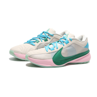 NIKE 籃球鞋 ZOOM FREAK 5 EP 米綠粉 希臘 字母哥 MVP 實戰鞋 男 DX4996-100