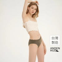 【Anden Hud】By your side．波浪蕾絲2/3包臀中腰三角內褲(枯木棕)