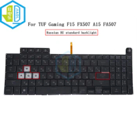 RU/US Russian Backlight Keyboard For ASUS TUF Gaming A15 F15 FA507 FX507 FX507ZR FX517ZE FA507R FX517 F17 FX707 Crystal Keycaps