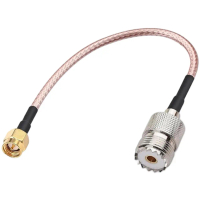 การตั้งค่ากลางแจ้ง สายเคเบิล RF เกรด IP67 สายโคแอกเชียล RG316 การส่งสัญญาณ ความยาว 15 ซม. ฉนวน PTFE