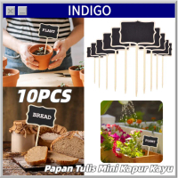 10PCS Papan Tulis Mini Kapur Kayu Menu Cafe Reserved Multifungsi Desain Unik Praktis