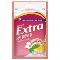 Extra 無糖口香糖-蜜桃薄荷口味(28公克/袋) [大買家]