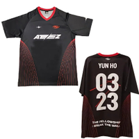 2025 New Ateez Mens and Womens Round Neck T-shirt Sports Shirt Large Breathable Quick Drying Jersey 