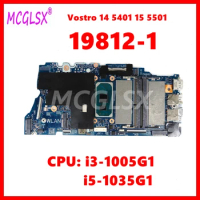 19812-1 Notebook Mainboard For DELL Vostro 14 5401 15 5501 Laptop Motherboard with i3-1005G1 i5-1035G1 CPU