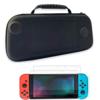 For Hori Nintendo Switch Split Pad Pro Controller NS (Monster Hunter Rise) Storage Bag Pouch Shell Grip Carry Case W/ Glass Film