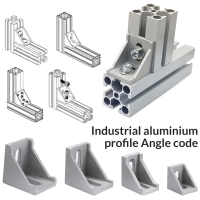 Durable Aluminum Profile Corner Fitting L Bracket Gusset Element Angle Connector 2020 2028 3030 4040