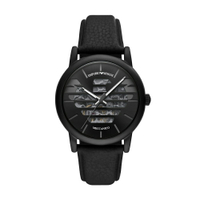 送禮首選★EMPORIO ARMANI 經典Luigi 老鷹壓紋縷空機械腕錶43mm(AR60032)  附提袋【全館滿額折價★APP下單點數4倍送】線上購買享_實體門市同步服務