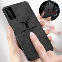 Fashion Cloth Case For Realme 8 XT X2 Pro GT OPPO Reno 5 Find X3 Lite X2 Neo 8 Pro A74 4G Build-in Magnet iron Cover Deer Shell