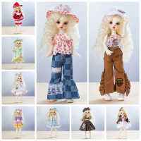 Chất lượng cao Thời trang Búp bê 30cm trong trang phục Vải Phụ kiện Dễ thương Bộ váy búp bê 30cm Khô