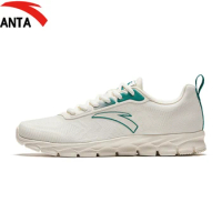 Anta Lightweight Mesh Breathable Running Shoes 2024 Summer New Comfort Soft Sole Sneakers Commuter Men's Shoes