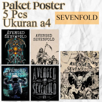 CETAK POSTER HD A4 BAND METAL AVENGED,GREENDAY,BMTH,LINKIN PARK,MCR - 5 PCS HIASAN TEMBOK KAMAR KANT