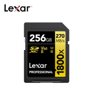 Lexar 雷克沙 Professional 1800x SDXC UHS-II 256G記憶卡 GOLD 系列