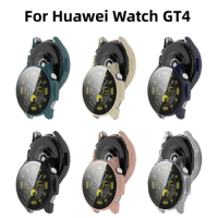Watch Protective Case+Film 2-in-1 for Huawei Watch GT4 46mm Accessory Fitting Watch Shockproof Protective Case