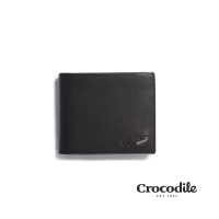 【Crocodile】男生皮夾 10卡雙鈔 抽取子夾 Noble系列-0103-09404-01-黑色-鱷魚皮件(禮物推薦 新品上市)