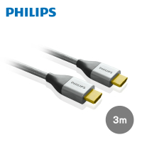 Philips 飛利浦 HDMI 2.0 公對公 4K60Hz 3.0m☆旗艦級 乙太網路傳輸線(SWV3453S/10)