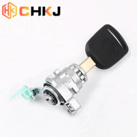 CHKJ For Honda Accord 2003 2004 2005 2006 2007 Auto Lock Cylinder Key Car Front Left Driver Side Door Lock Cylinder With 1 Key