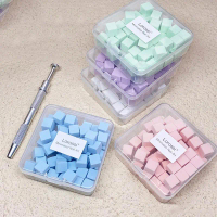 50pcs Mini Vuông Nail Sponge Powder Puff Nail Art Gel Polish công cụ trang điểm mỹ phẩm Nail Buffer 