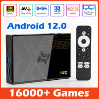 Retro Video Game Consoles Super Console X5 PRO with 320G/4T HDD For PS2/PS1/Wii/N64/SS 16000+ Games 8K@60fps Android 12 TV BOX