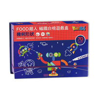 《風車出版》幾何形狀-FOOD超人磁鐵白板遊戲盒 東喬精品百貨