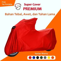 Sarung Motor Fino 125 Supercover Premium Waterproof Warna Merah
