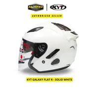 Helm KYT Galaxy Slide Flat R Solid - Pearl White M
