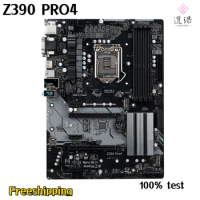 For Asrock Z390 Pro4 Motherboard 128GB HDMI PCI-E3.0 M.2 LGA 1151 DDR4 ATX Z390 Mainboard 100% Tested Fully Work