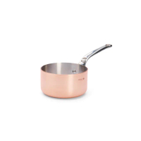 【de Buyer 畢耶】Prima Matera銅鍋系列 不鏽鋼柄調理鍋14cm-適用IH爐(不含鍋蓋)