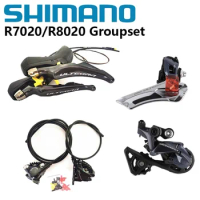 Shimano 105 R7020+R7070 / Ultegra R8020+R8070 11s Groupset R7020/R8020 Hydraulic Disc Brake For Road Bike R7000/R8000 FD RD
