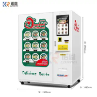 Minus 20 Degree Celsius Prep Frozen Meals Bento Breakfast Lunch Box Dumplings Food Vending Machine With Fast Heating Function
