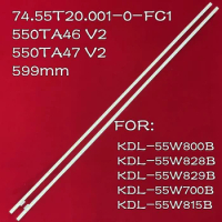 LED Strip For KDL-55W800B KDL-55W828B KDL-55W829B KDL-55W700B KDL-55W815B T550HVF05 74.55T20.001-0-FC1 550TA46 550TA47 V2